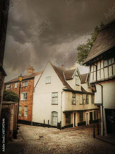 old houses a village in england