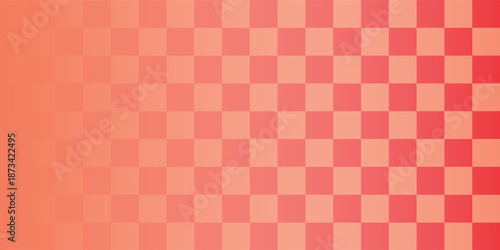 Red and white lattice vector illustration alternating into square shape medium size.