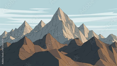 vector illustration of mountains