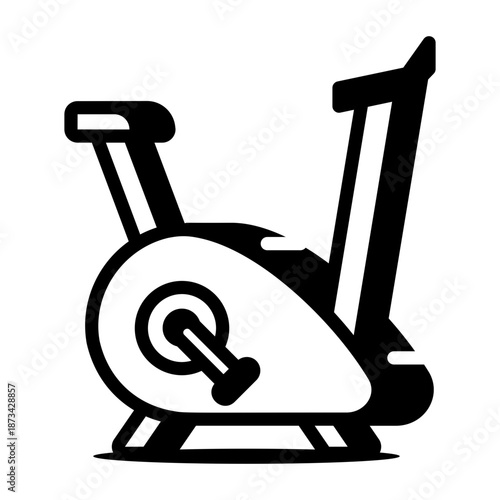 An outline icon showing a stationary bike