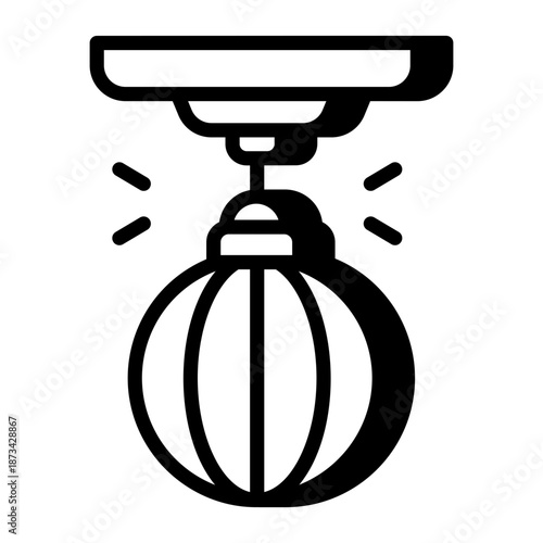 A linear icon showing a punching ball
