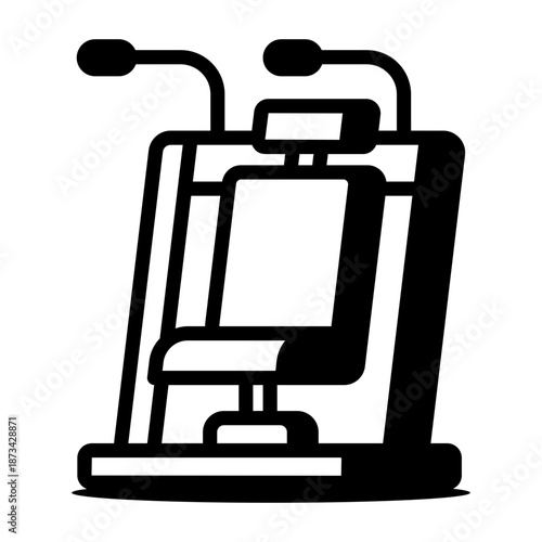 An outline icon depicting an ab crunch