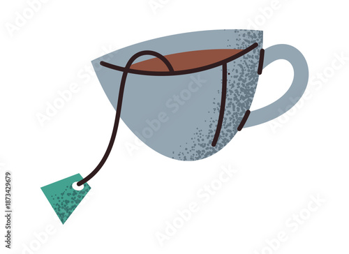 Herbal tea drink ceramic cup