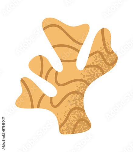 Ginger root tea ingredient sticker