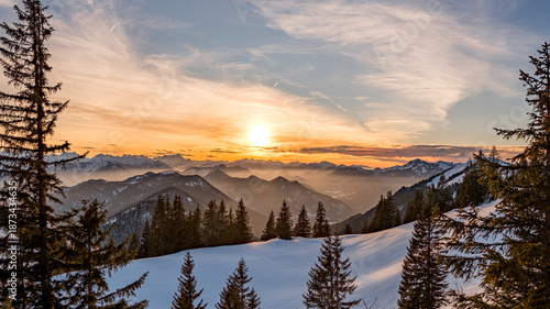 Abendstimmung in den Bergen