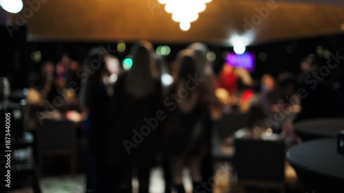 Wallpaper Mural Elegant gathering with sparkling drinks, Upscale space showcasing informal chats and refined decor Torontodigital.ca