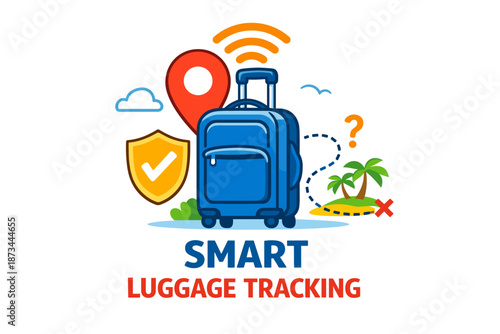 Smart luggage tracking with gps and security features