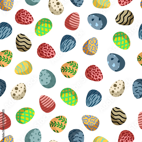 Seamless Easter vector pattern for decoration	