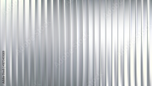 White fractal gradient glass bg texture with vertical effect pattern. Background lines vector and 3d prismatic prism with ribbed line. Acrylic fractal smooth and premium texture.