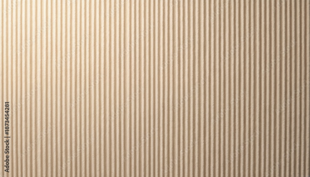 Obraz premium Close up of beige corduroy fabric surface with vertical ribbed lines. Warm neutral texture for background use. Simple, clean pattern for design projects.