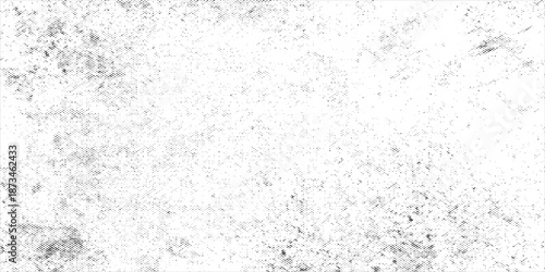 Abstract vector noise. Small particles of debris and dust. Distressed uneven background. Grunge texture overlay with fine grains isolated on white background. Vector illustration.