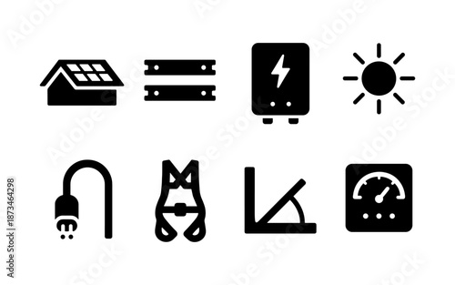 Solar energy system components and tools for installation and maintenance