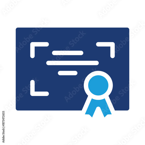 certificate of honor colored icon vector design good for web or mobile app