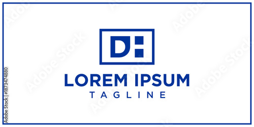DH logo negative space design