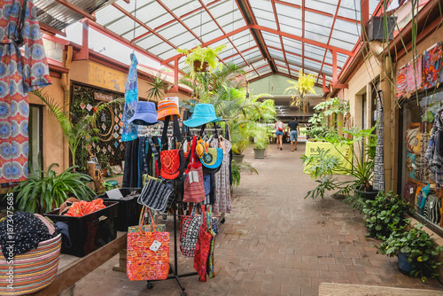 Kuranda Heritage Markets in Kuranda, Queensland, Australia. 