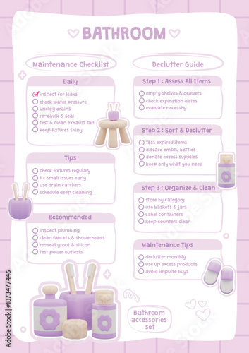 Bathroom Maintenance and Declutter Checklist
