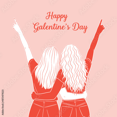 Galentine's day celebration with friends