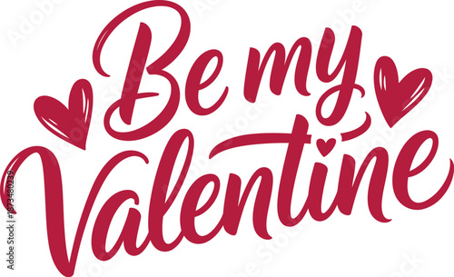 A romantic Valentine's Day message with hearts on a white background