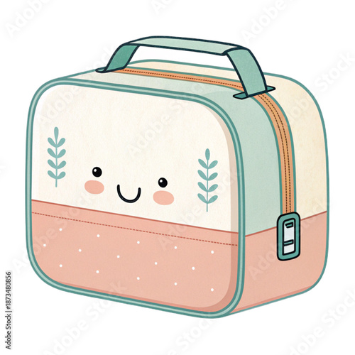 A friendly lunch carrier with a minimalist shape for daily meals