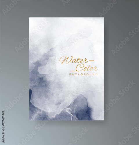 Cards with watercolor background. Design for your cover, date, postcard, banner, logo.