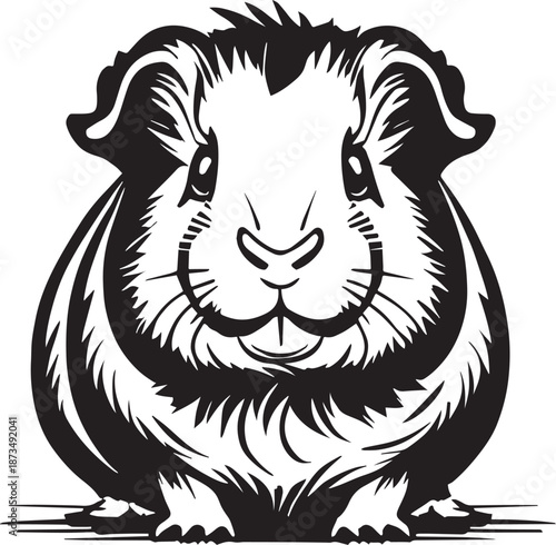 Cute Hamster Guinea Pig Illustration