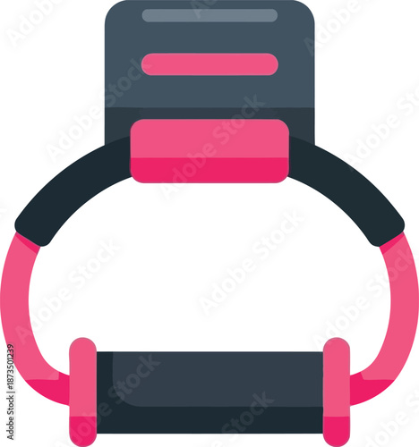 Fitness tracker icon displayed as a digital tool in a gym environment