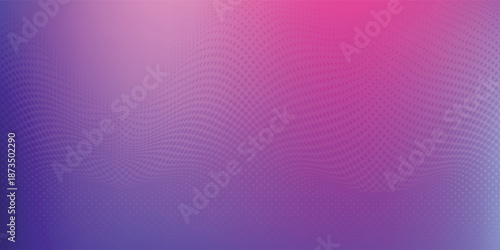 Vibrant Purple and Pink Abstract Gradient With Dotted Wave Pattern Background