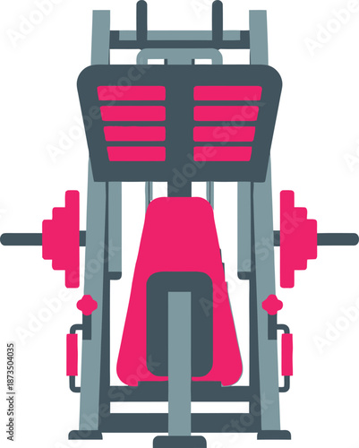 Gym Equipment Icon Illustration Featuring a Multi-Functional Tool for Strength Training Exercises