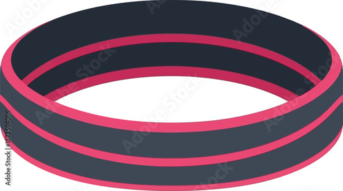 Gym Tool Icon Illustration Featuring Fitness Equipment in a Simple Design