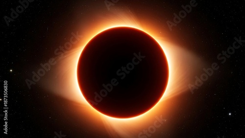 Wallpaper Mural Solar Eclipse in Deep Space Darkness. Torontodigital.ca