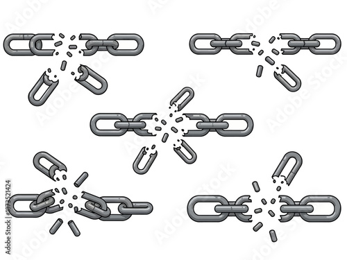 Broken Chains Symbolic Illustrations of Freedom, Disruption, and Breaking Barriers