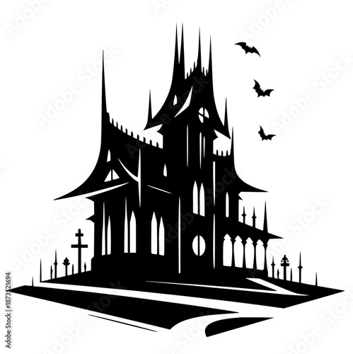 Silhouette of the devil's house