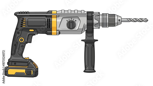 Blue Measuring Tape Reel Illustration on White Background
