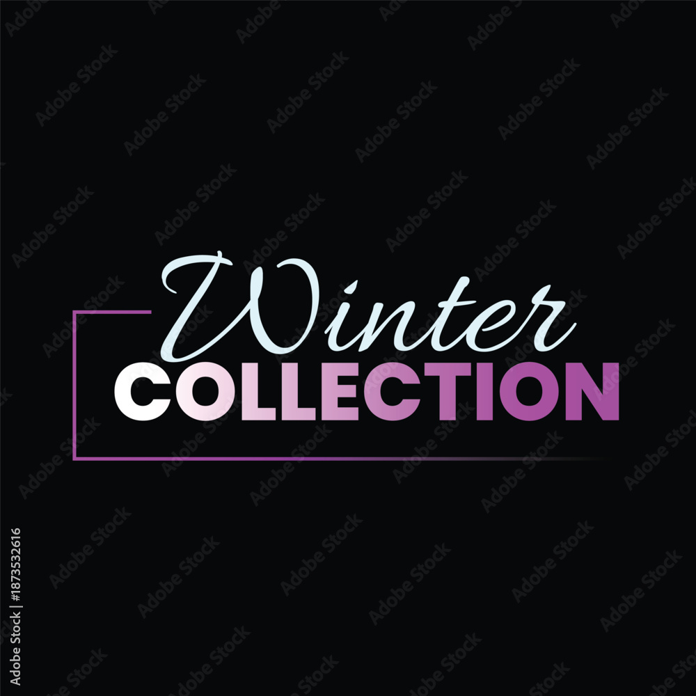 Obraz premium Winter collection label