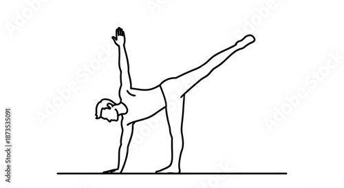 Woman Practicing Page Knee Yoga Page Page Page.