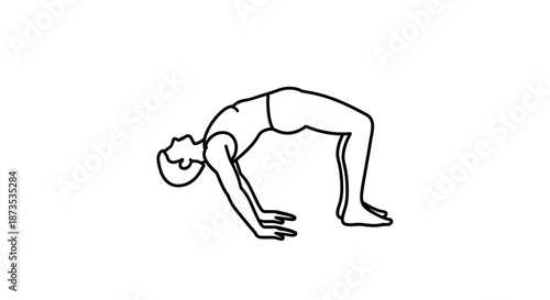 Woman Doing Downward Dog Page Couch Pose era Page.