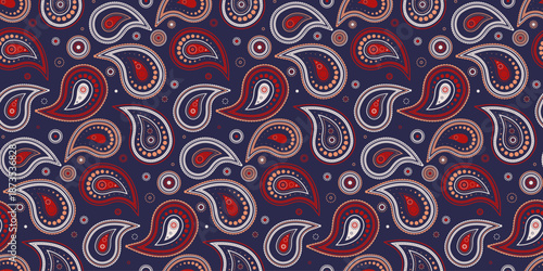 Pattern tissue and tropical twisted. Paisley old with wrapping mandala. Indian contrast picture seamless.