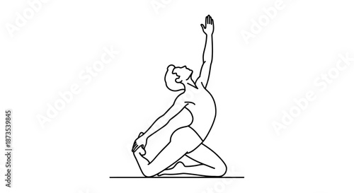 Woman Practicing Yoga in Lotus Position.