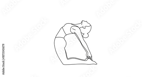 Pageboy kneeling down touching ground illustration.