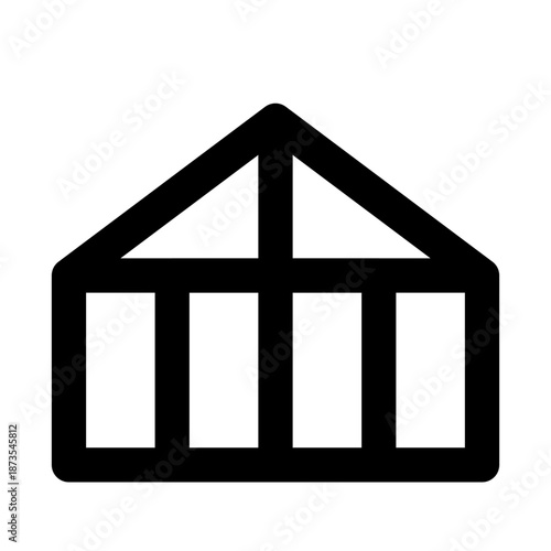 Greenhouse Icon - Farming & Agriculture