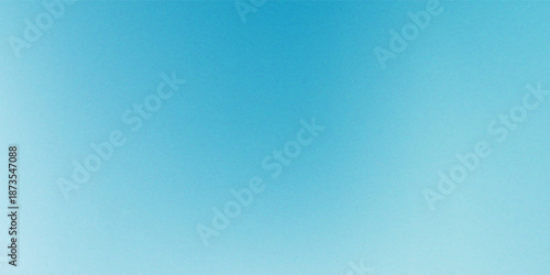 A soft, grainy gradient transitions from a bright white at the top to a light blue at the bottom, creating a serene and airy background.