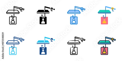 Phishing Awareness icons set multiple style collection. Editable stroke 
