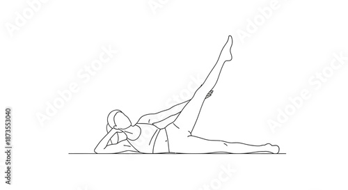W Page PageBody Yoga Pose Illustration.
