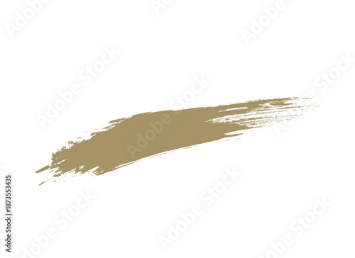 筆で描いた金色のラインのイラスト素材