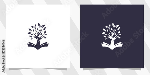 book tree creative logo design