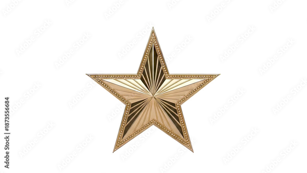 Obraz premium Gold Star Emblem