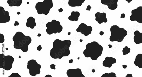 Black spots on white background pattern.