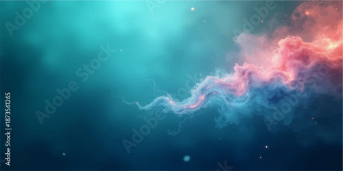 Underwater world with bubbles and sunlight