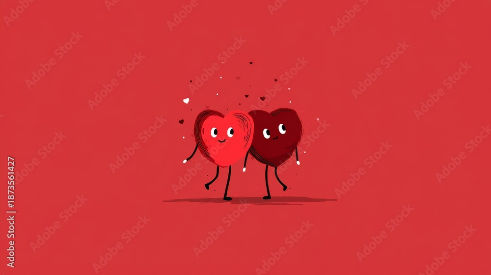 Fototapeta premium simple design valentines day
