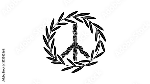 Peace Symbol Emblem Graphic Design for Social Issues Awareness
